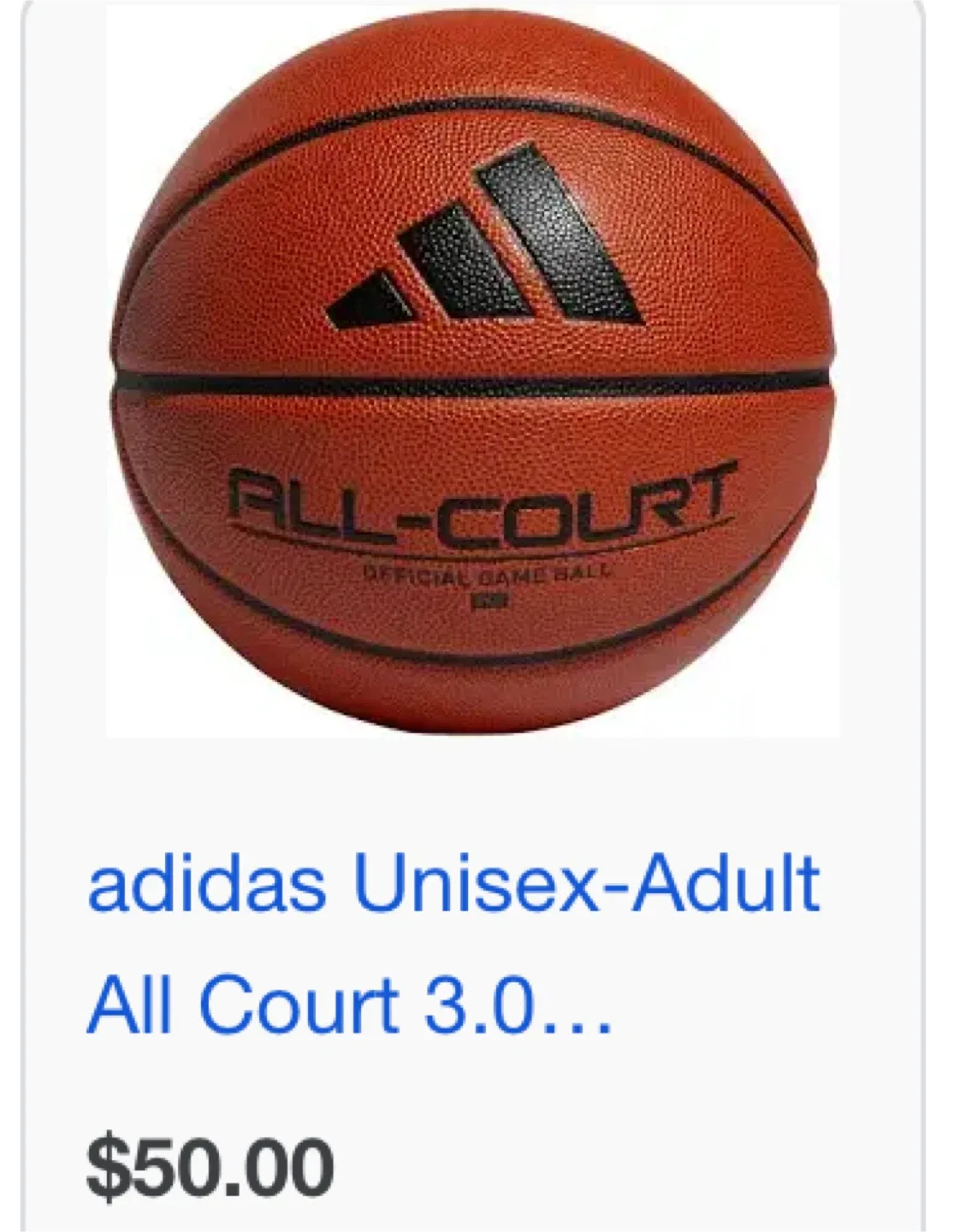 Adidas All-Court Official Game Ball Size 5 image indicator(3)