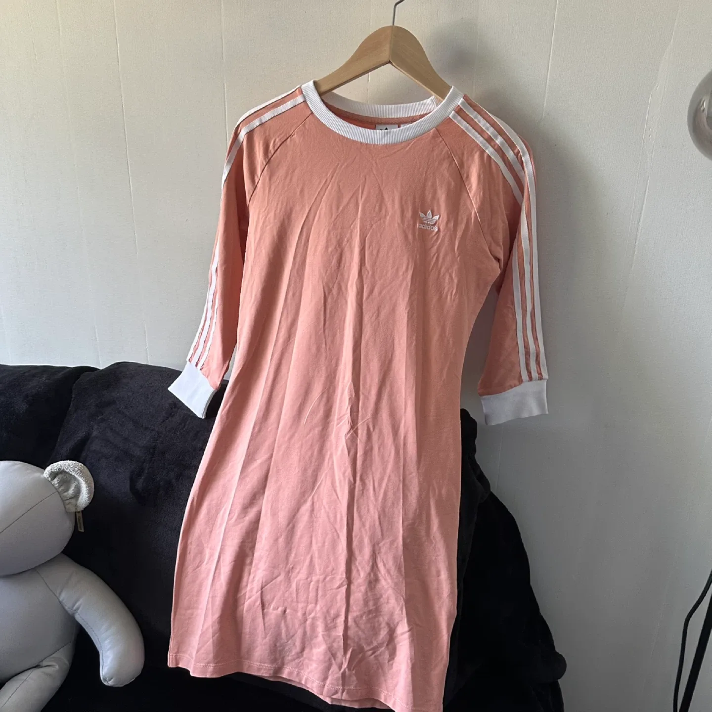 Pink and white Adidas dress image indicator(2)