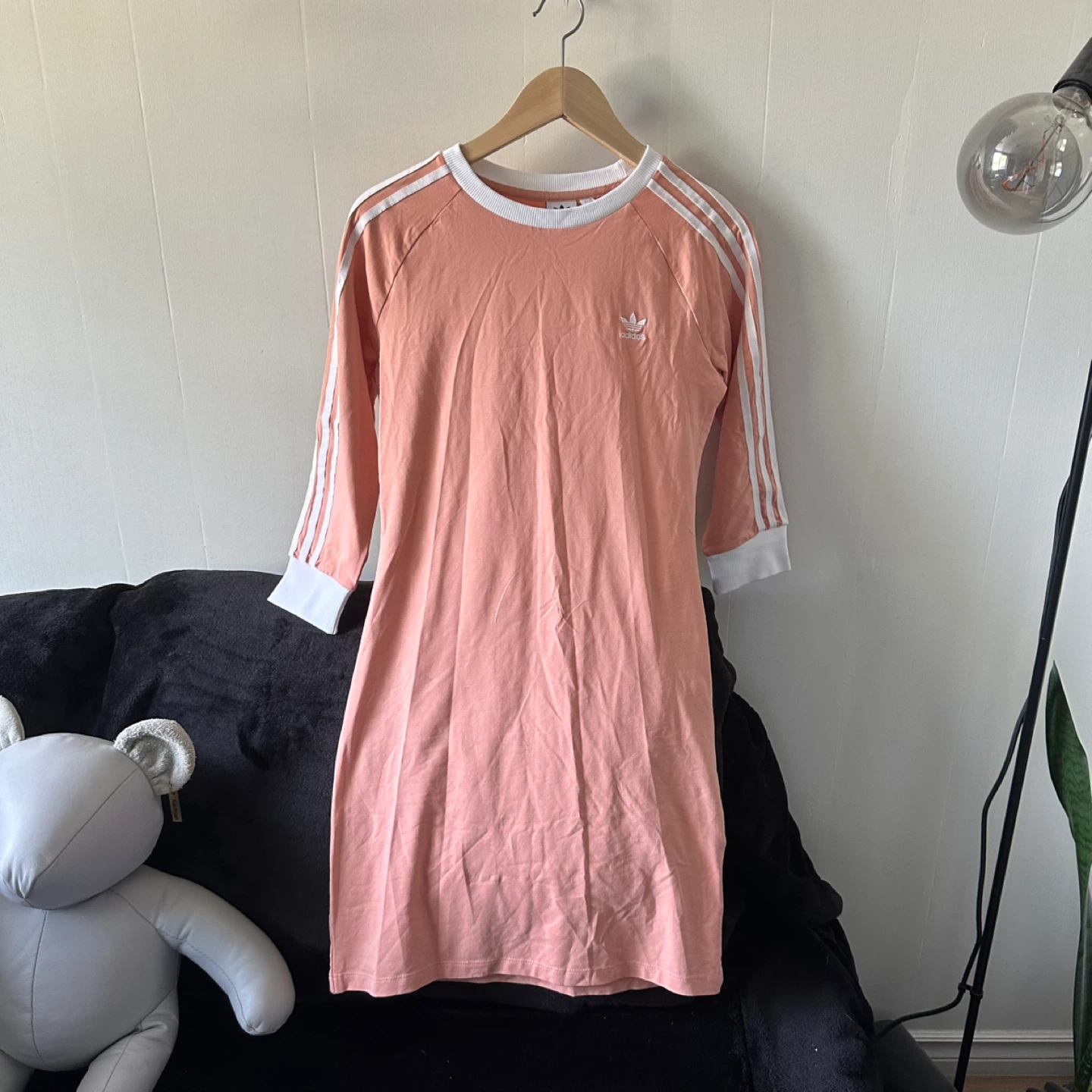 Pink and white Adidas dress