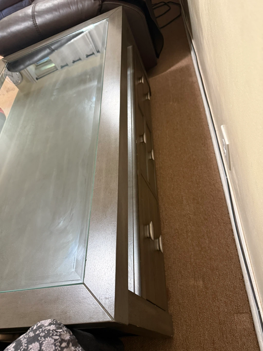 Glass Top Coffee Table with Drawers - photo 5