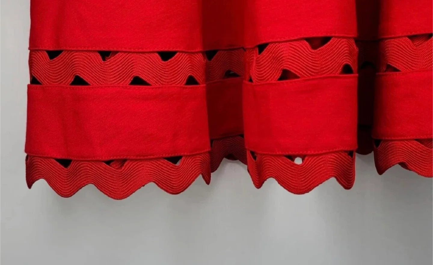 Kate Spade Blushful Red Ric Rac Ponte Dress S image indicator(8)