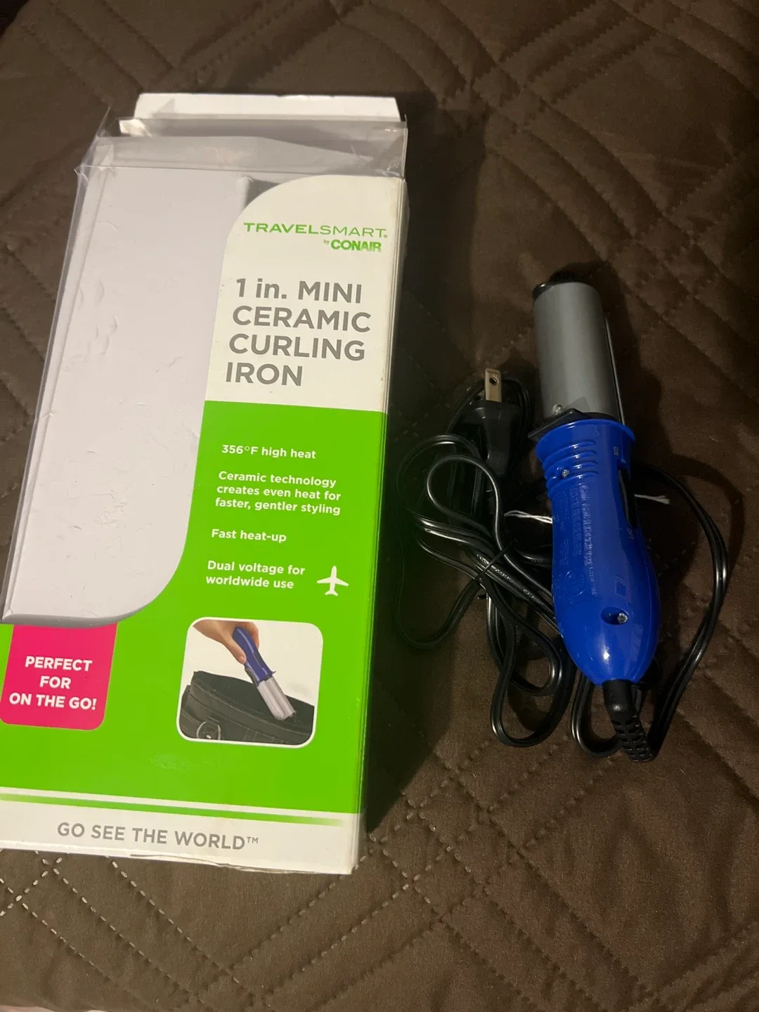 Conair Travel Smart 1 in. Mini Ceramic Curling Iron thumbnail