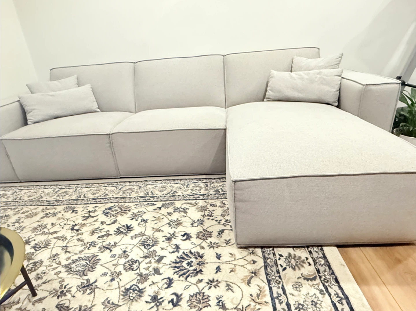 Grey Sectional Sofa with Chaise Lounge