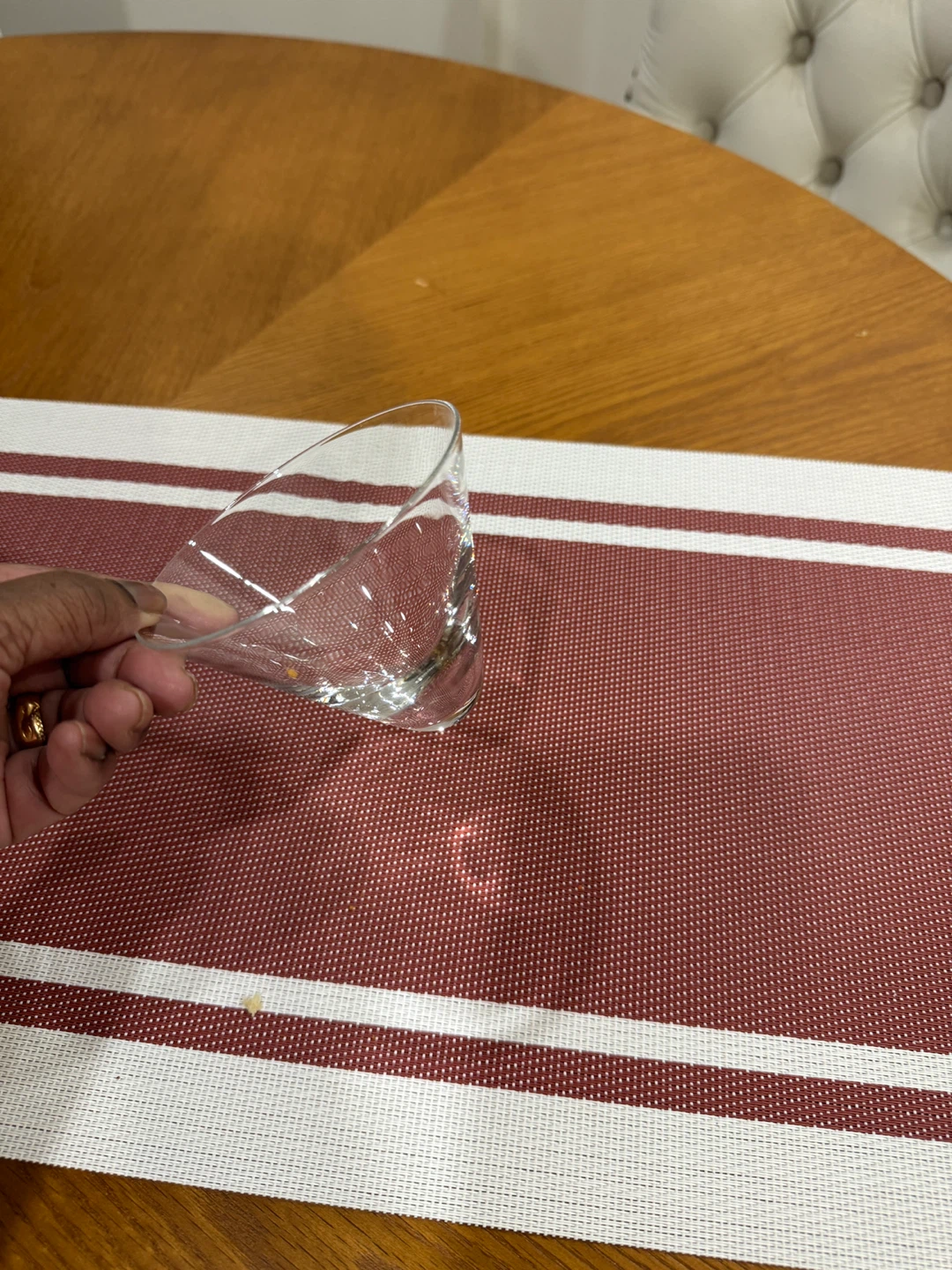Set of 8 Clear Glass Dessert Bowls