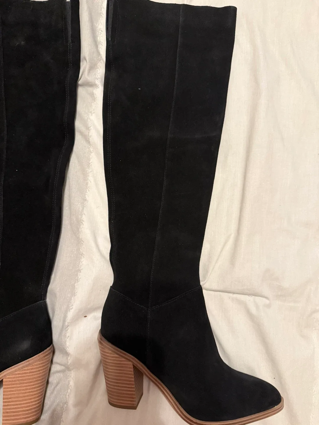 BP Black Suede Over-the-Knee Boots size 7 image indicator(4)