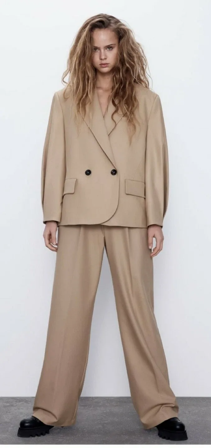 Zara Beige Blazer thumbnail