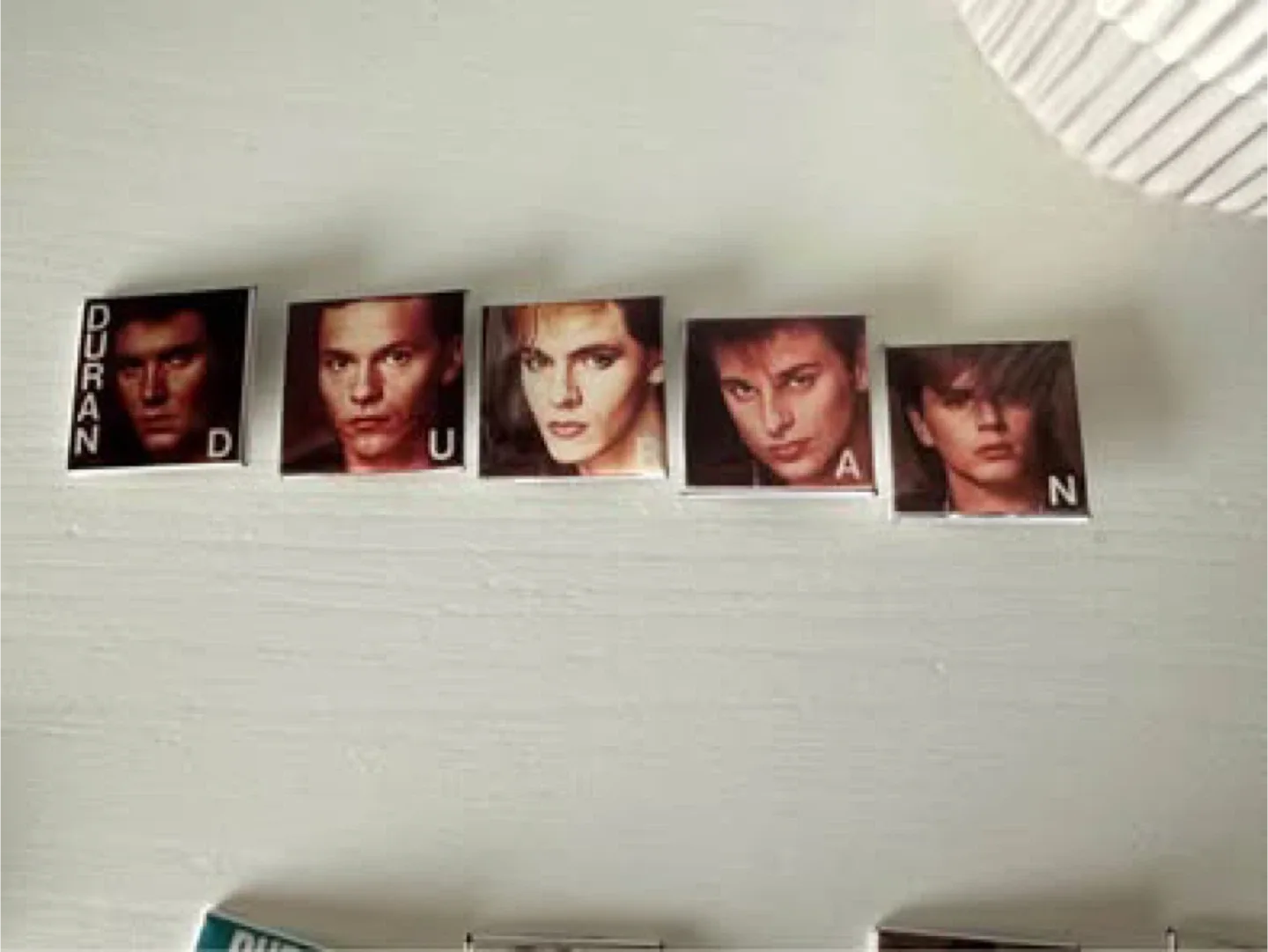 Authentic Vintage Duran Duran Pinback Buttons - Set of 5 thumbnail