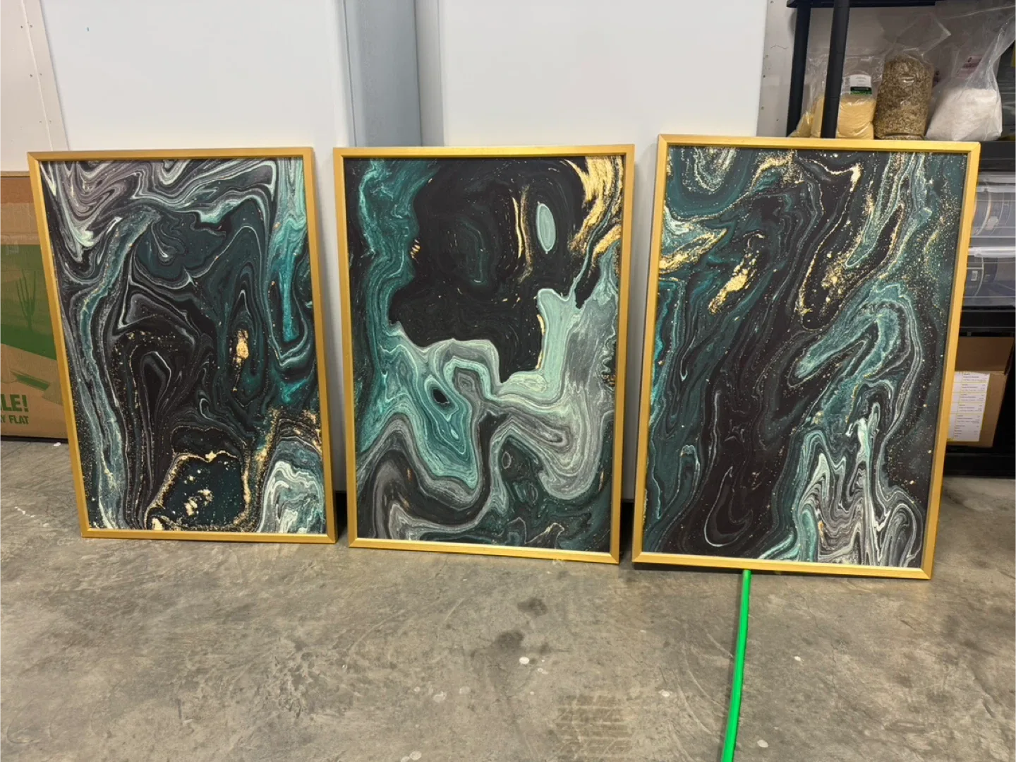 Moving sale - gold framed large print x3 image indicator(4)