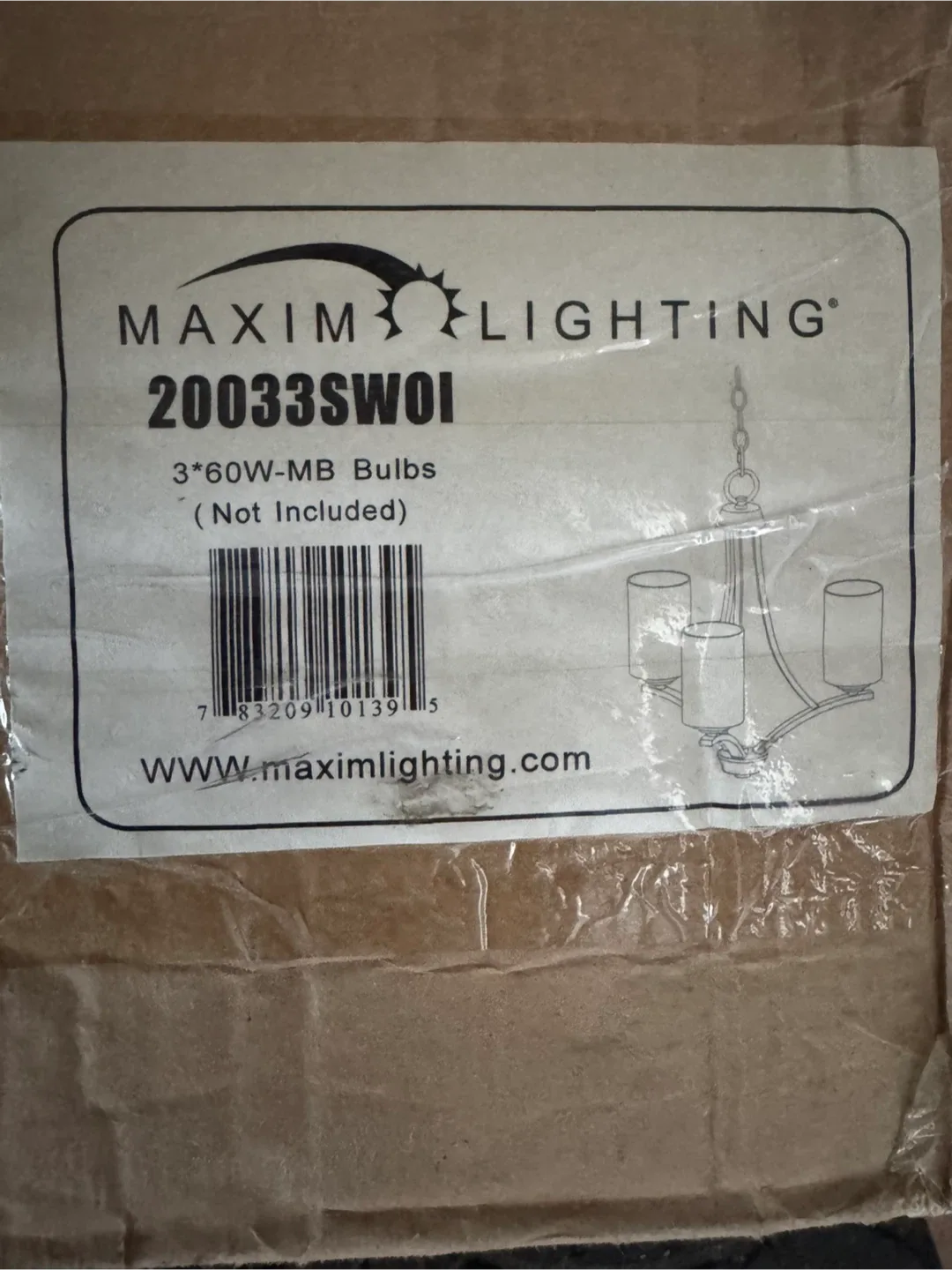 Maxim Lighting 20033SWOI Chandelier - New in Box image indicator(3)