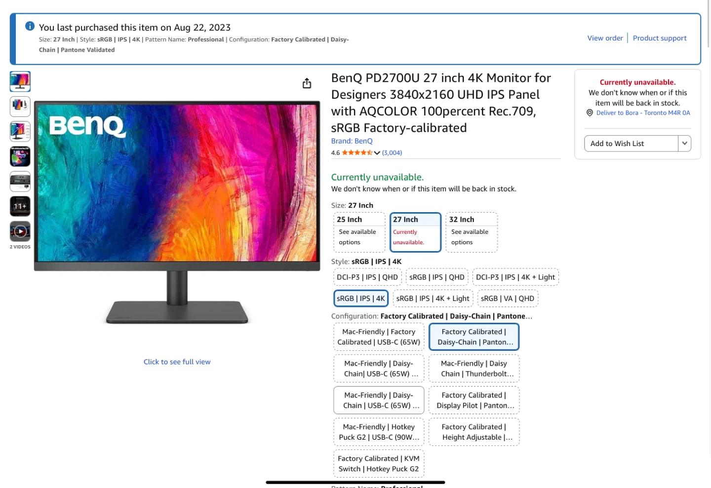 BenQ PD2700U 27 inch 4K Monitor - photo 2