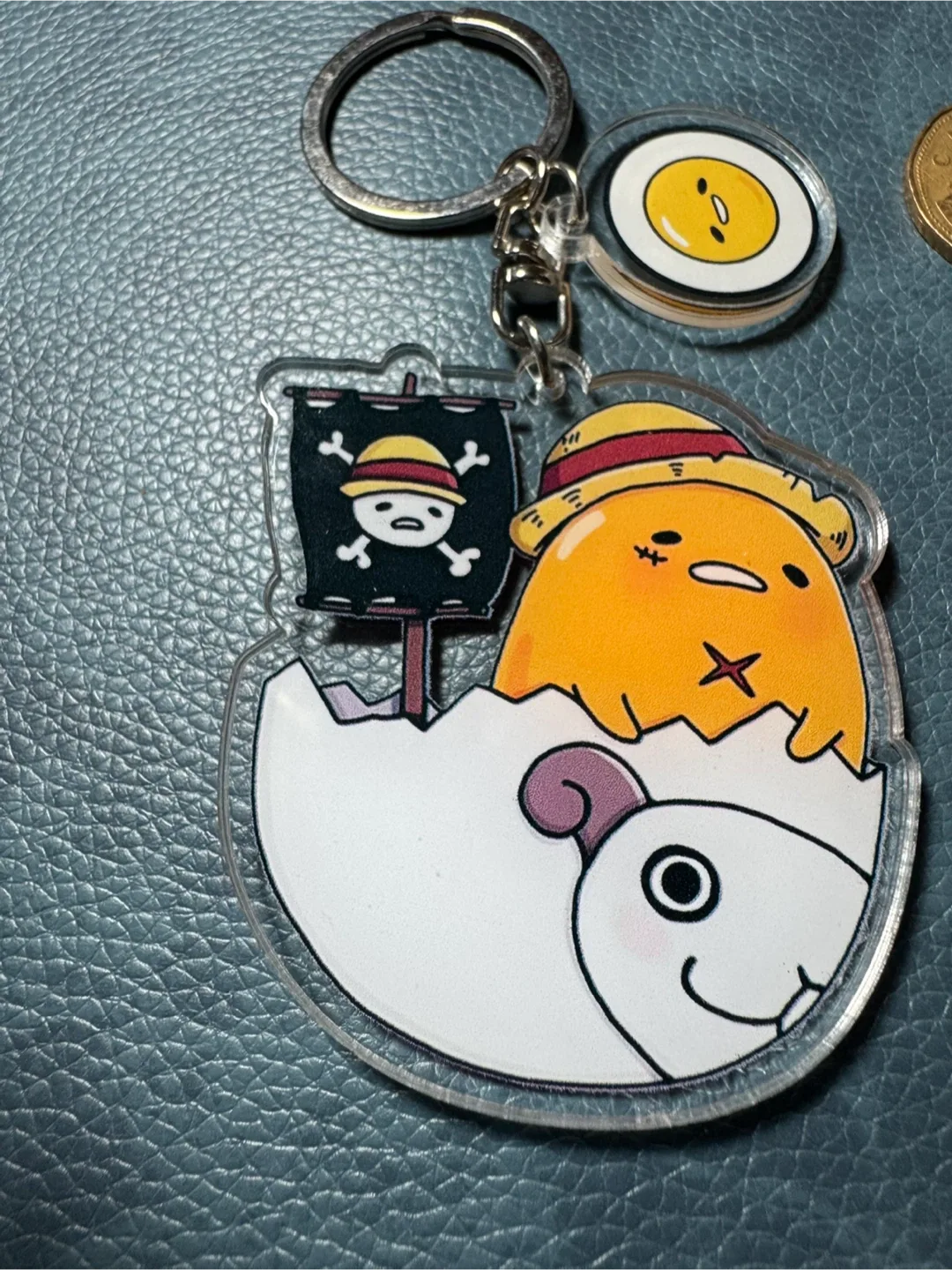 NEW Gudetama One Piece Keychain