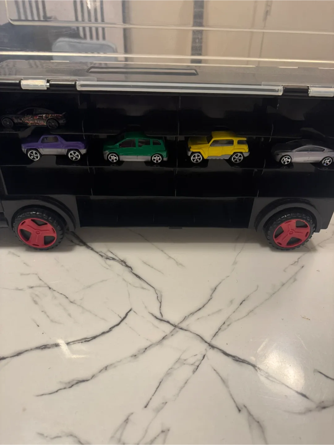 Kids Toy Storage Truck - Black & Red image indicator(4)