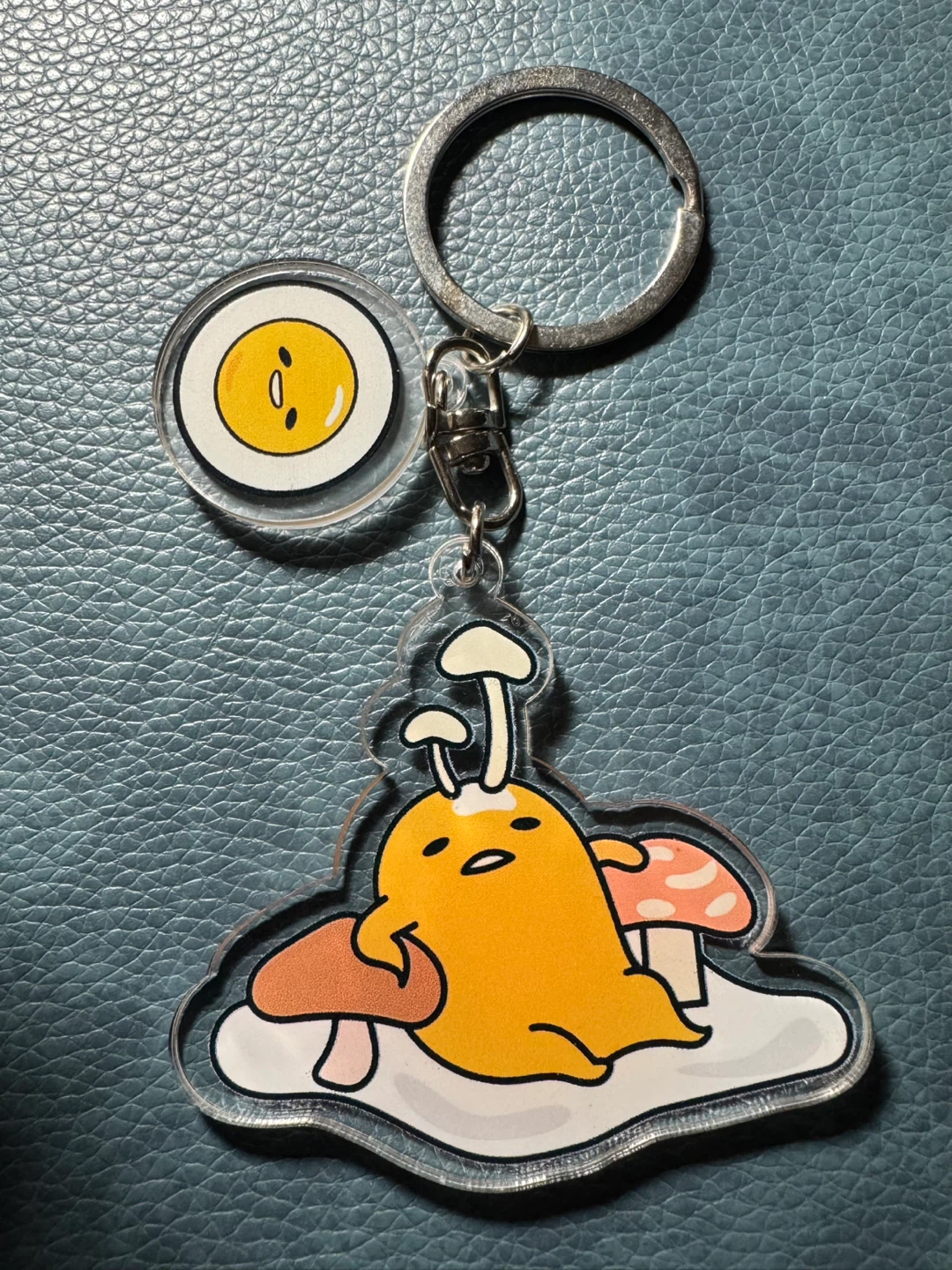 NEW Gudetama Mushroom 🍄🍄‍🟫 Keychain