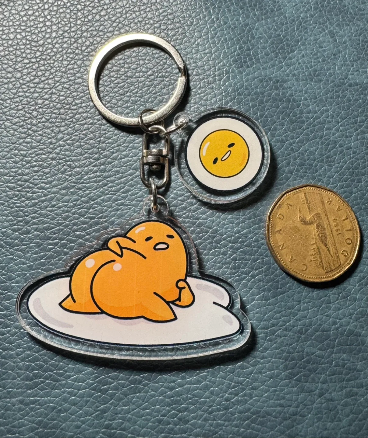 NEW Gudetama Keychain