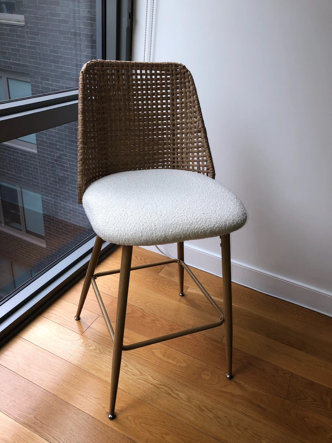 Rattan counter stool set of 2 - photo 2