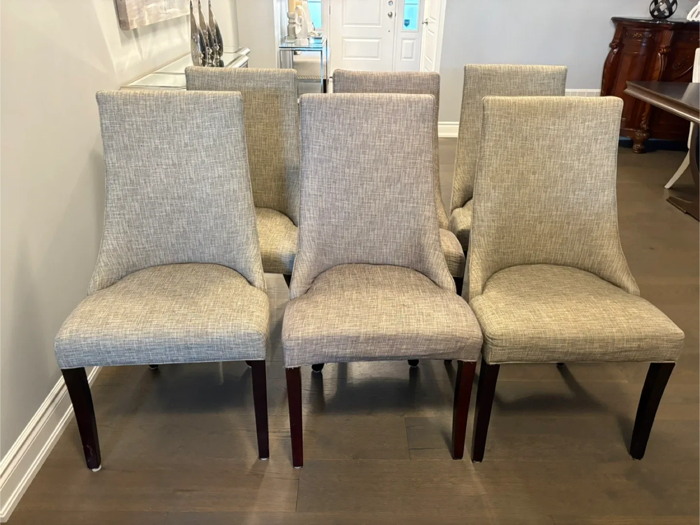 8 urban barn beige chairs retail $4000 image indicator(2)