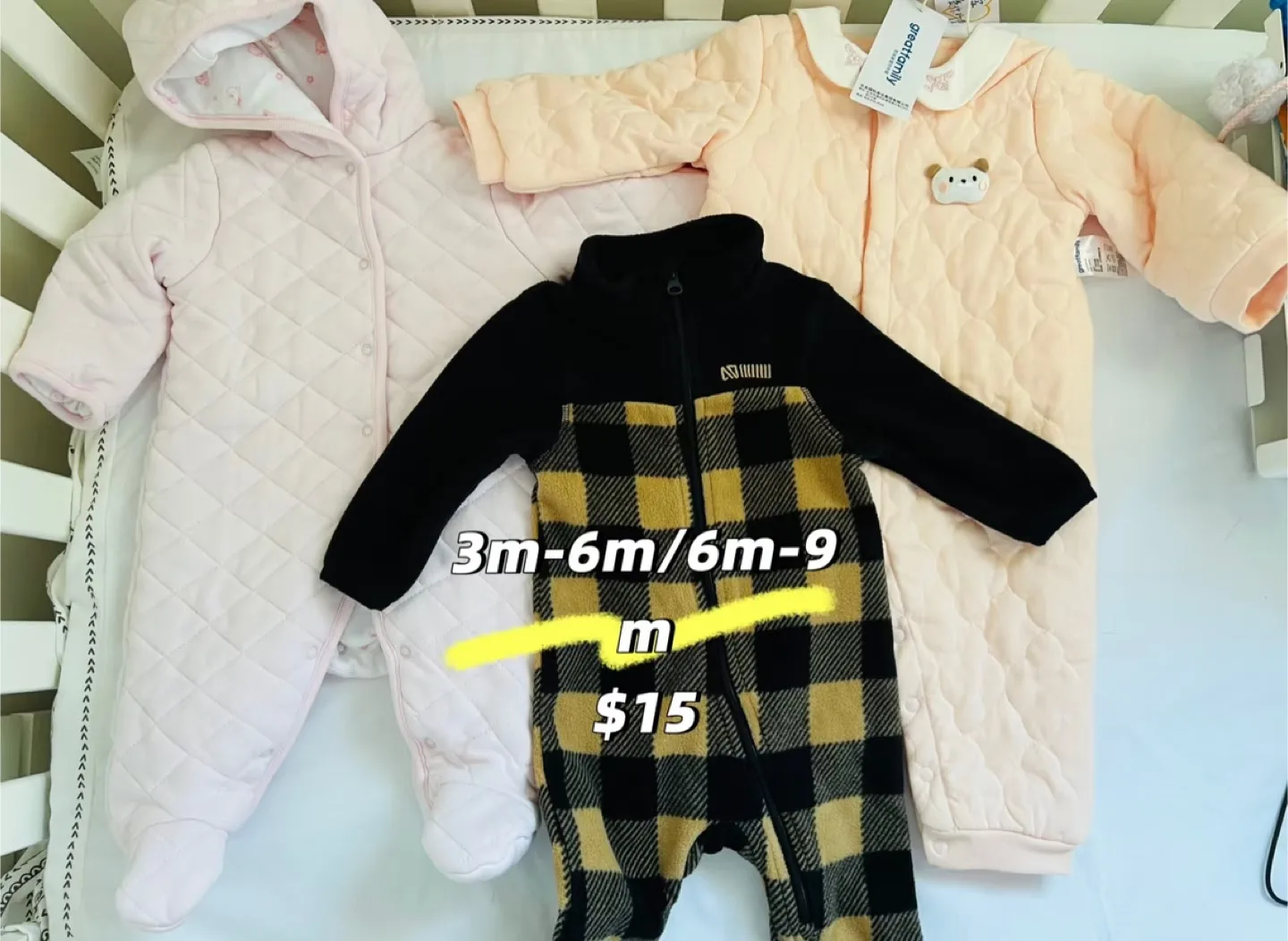 Baby Onesies - 3-6m & 6-9m thumbnail