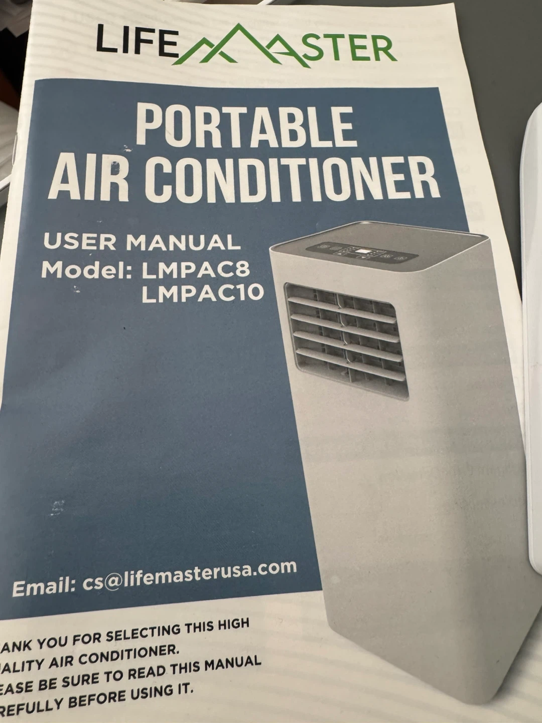 Excellent Condition - Portable Air Conditioner LMPAC8/LMPAC10 - photo 3