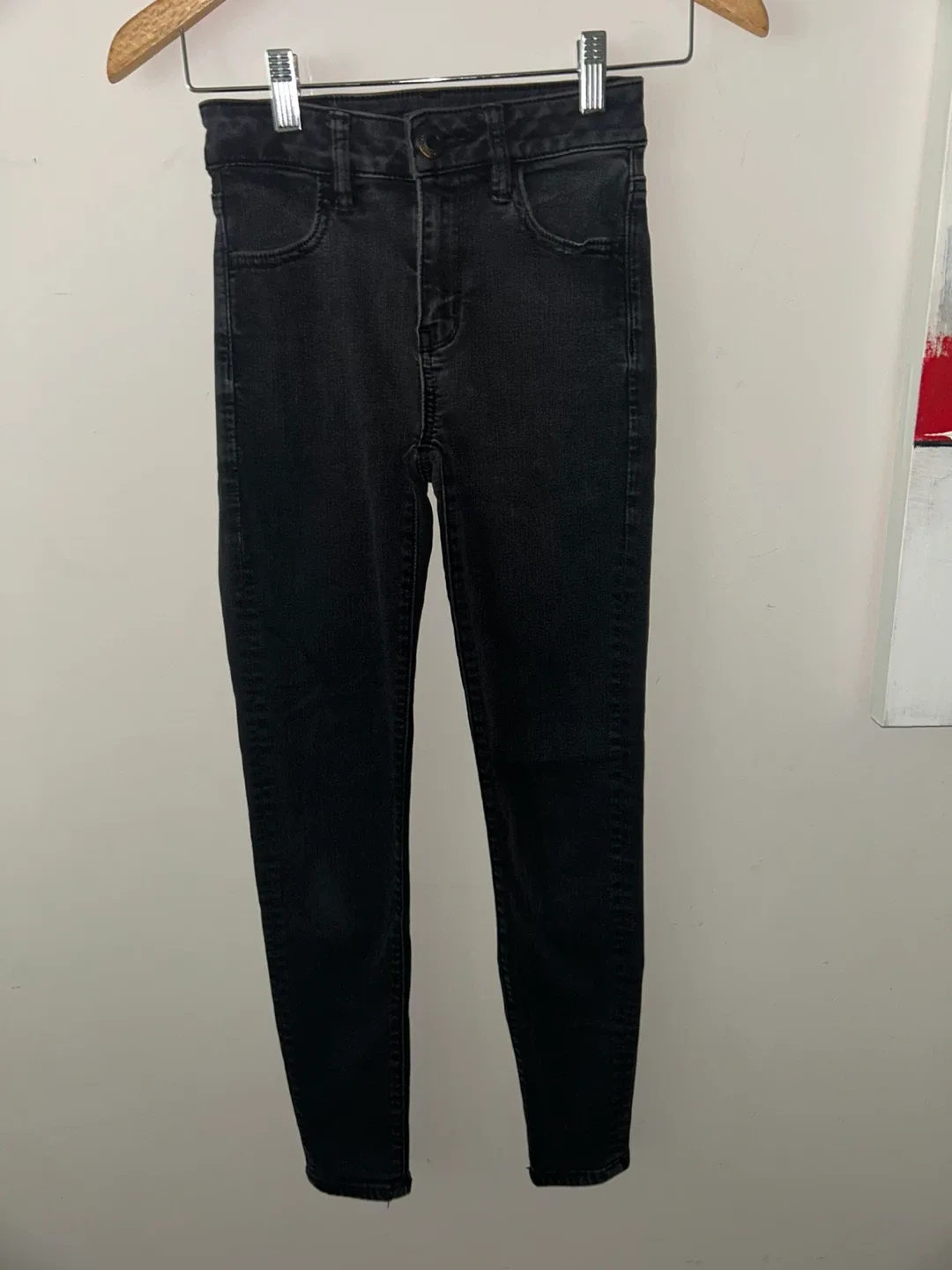 American Eagle Black Jeans - Size 00 Short thumbnail