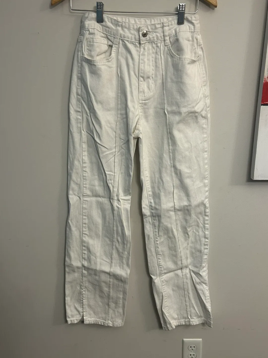 SHEIN White Jeans - Size XS thumbnail