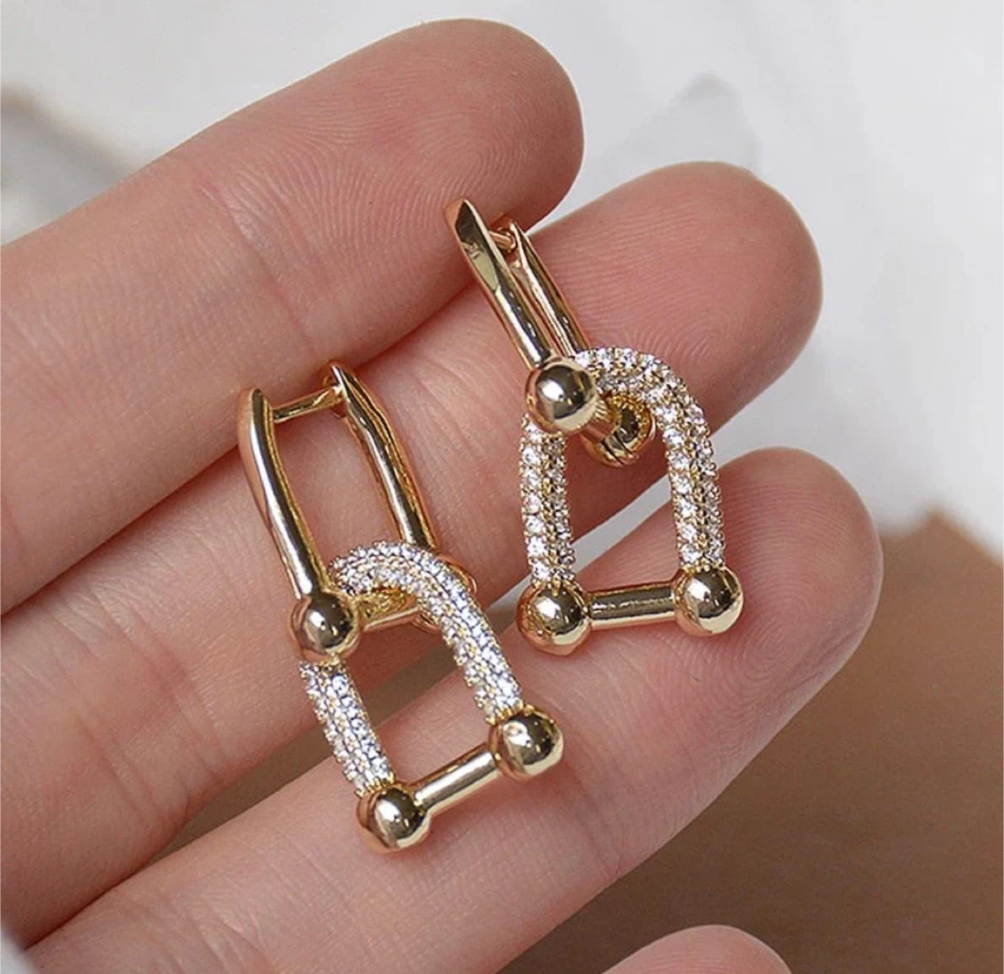 gold plated earrings