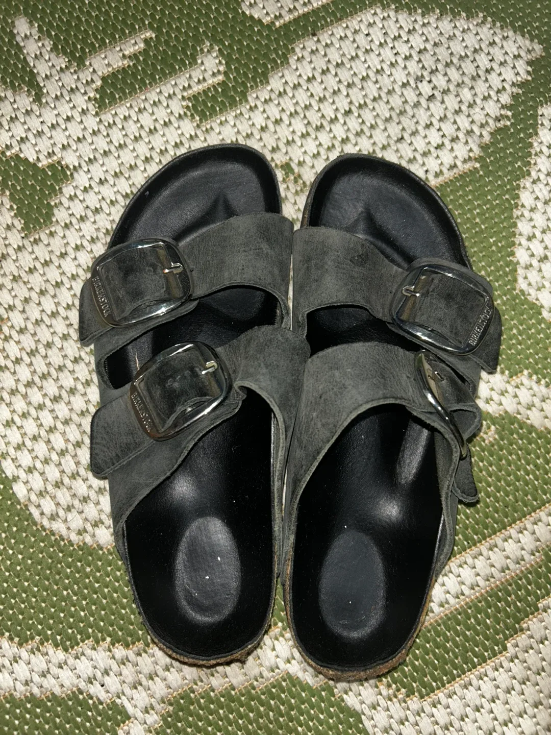 Birkenstock Arizona Suede Leather Sandals Size 40 thumbnail