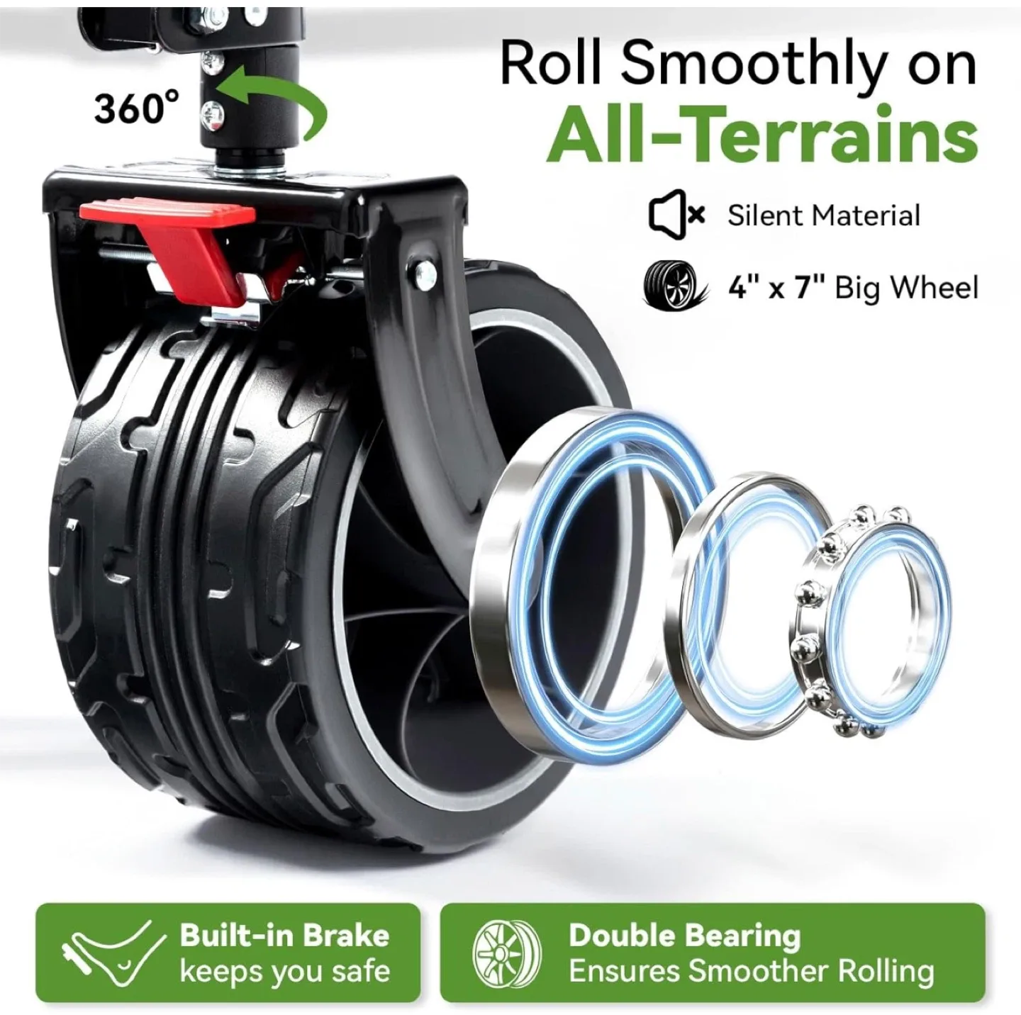 Hikenture Collapsible Wagon - Grey & Black, 200L Capacity image indicator(7)