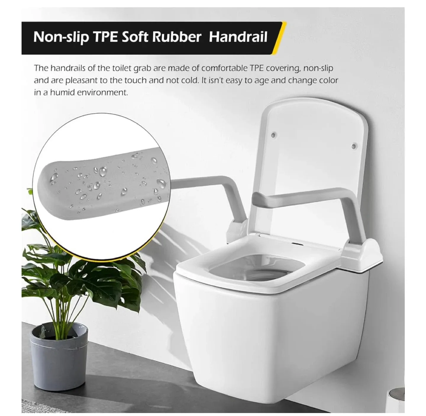 Toilet Safety Rails - Flip Up Grab Bar image indicator(6)