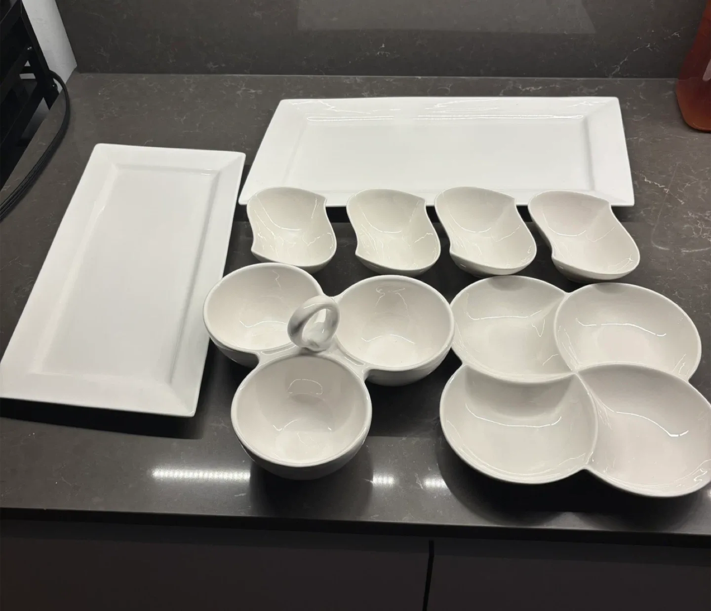 White Serving Dishes Set thumbnail
