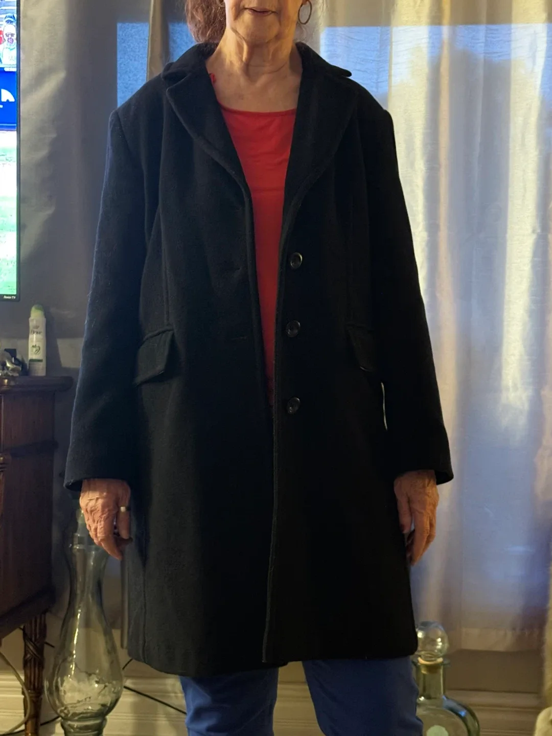 Jones Studio Petite Black Coat - Size 14 image indicator(3)