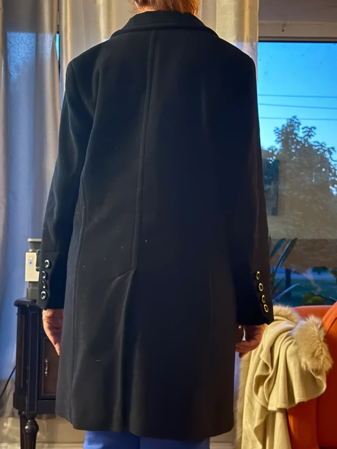 Jones Studio Petite Black Coat - Size 14 image indicator(2)