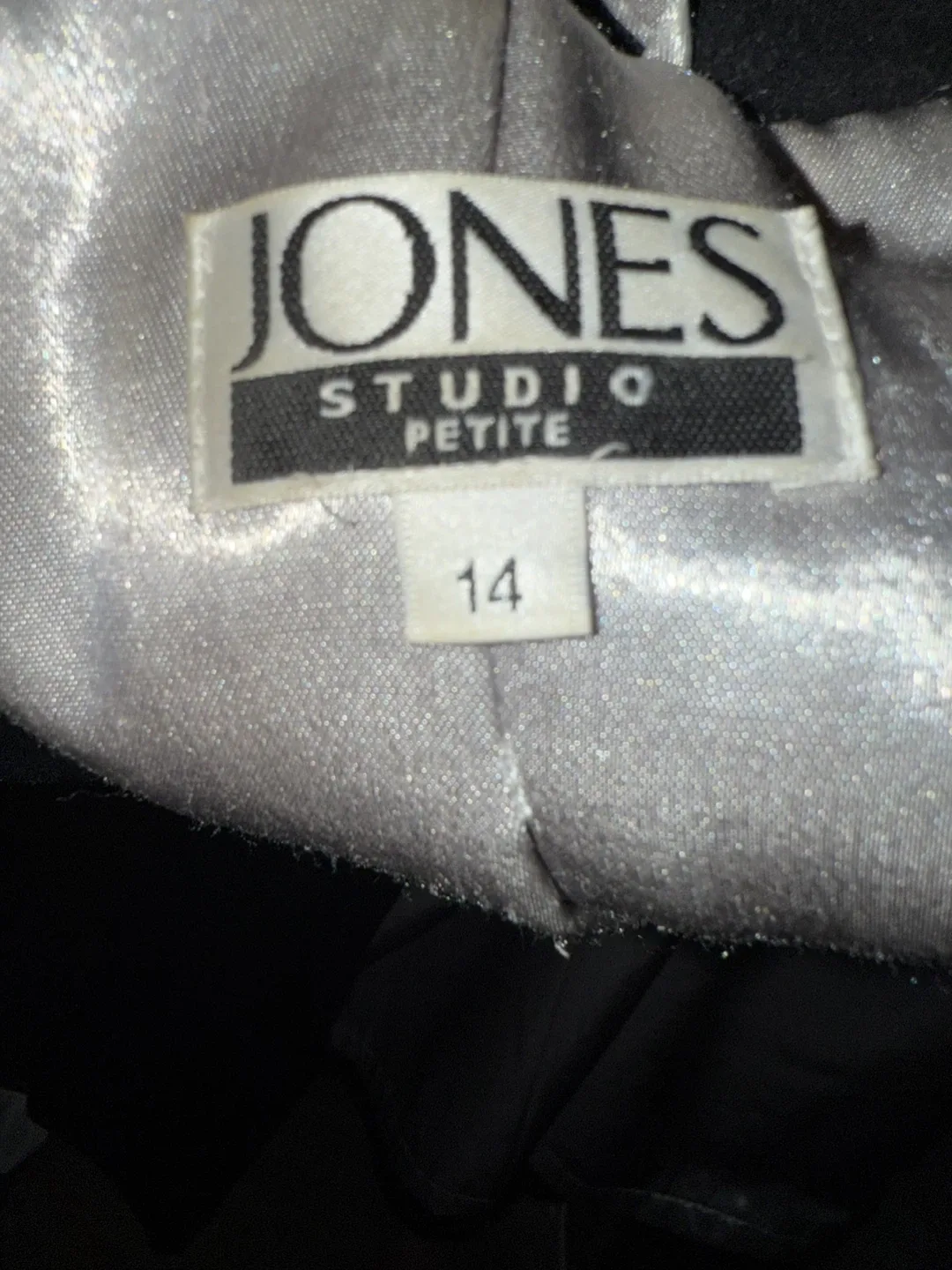 Jones Studio Petite Black Coat - Size 14 thumbnail