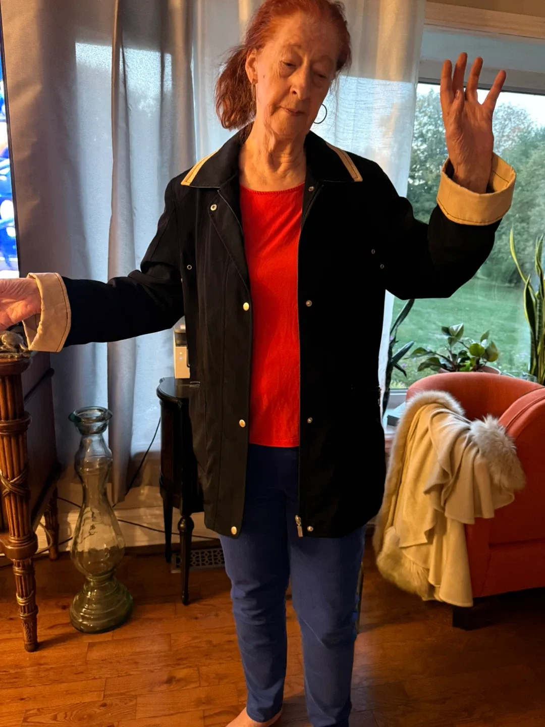 Jones Studio Petite Black Coat - Size 14 image indicator(10)