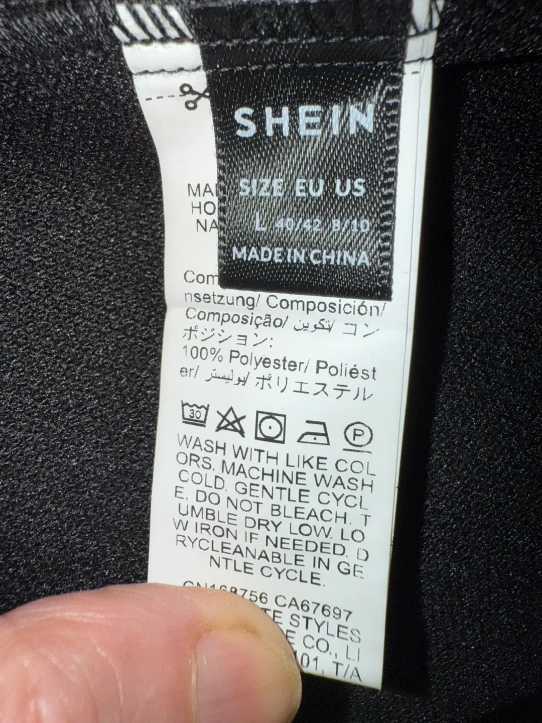 Simon Chang Black Cape - Size 14 image indicator(8)