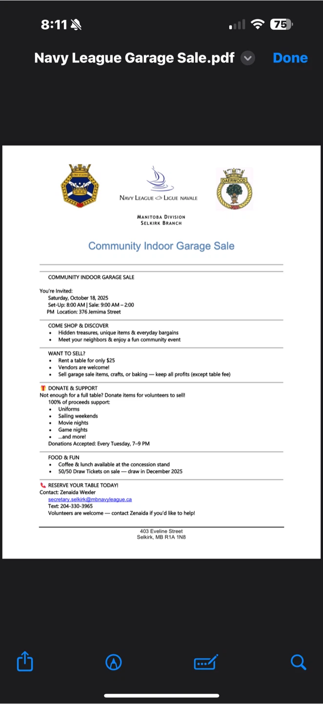 Community Indoor Garage Sale - October 18, 2025