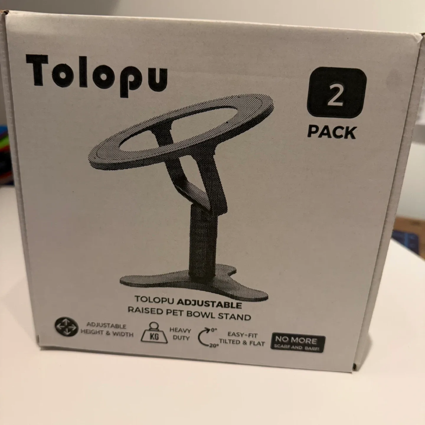 Tolopu Adjustable Raised Pet Bowl Stand 🥕 (new|unused) image indicator(5)