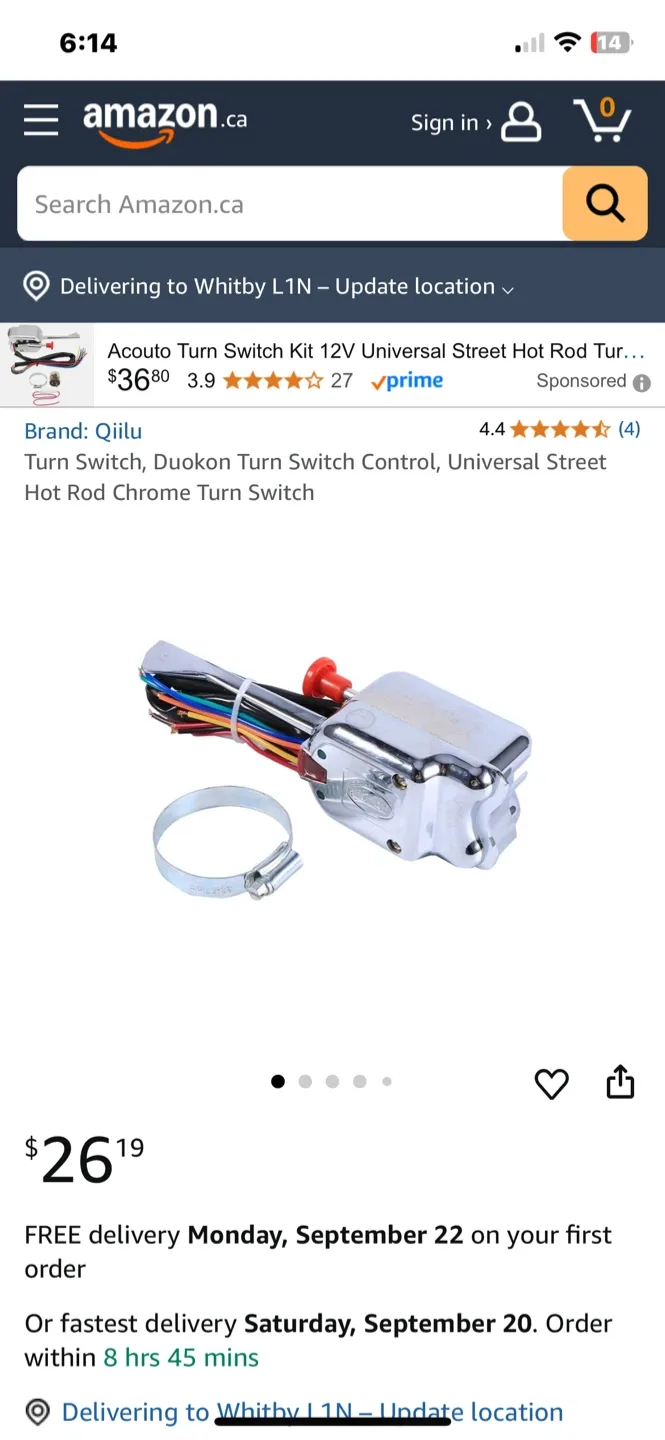 Qiilu Turn Switch Kit 12V Universal image indicator(2)