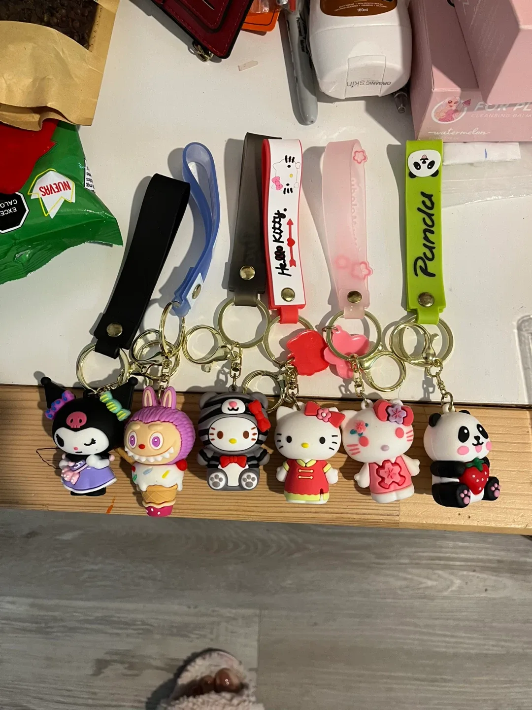 Sanrio & Friends Keychains - Hello Kitty, Kuromi, Panda thumbnail