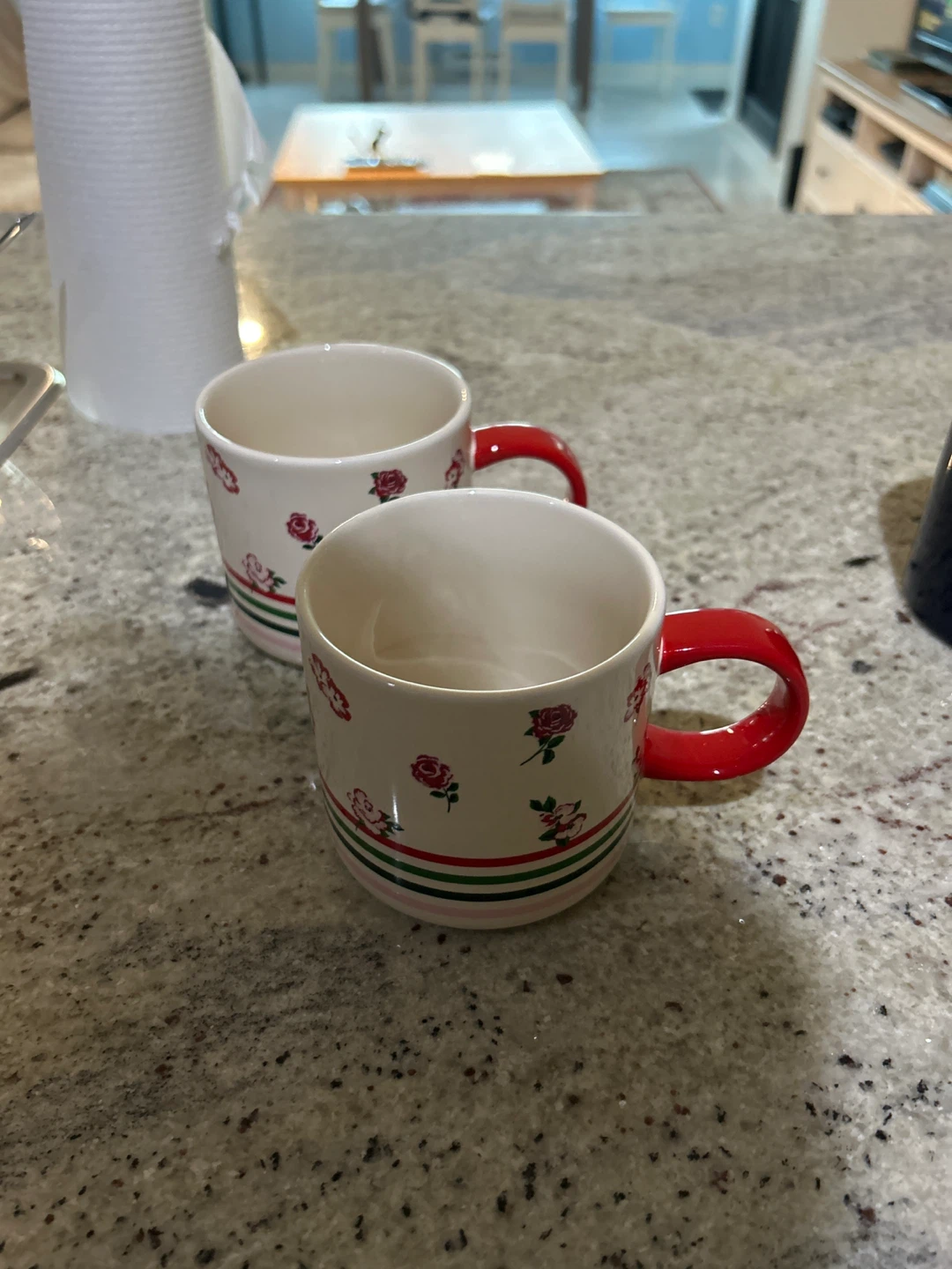 Mixed Mugs - Floral, White, Blue
