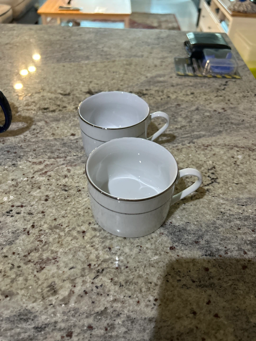 Mixed Mugs - Floral, White, Blue - photo 3