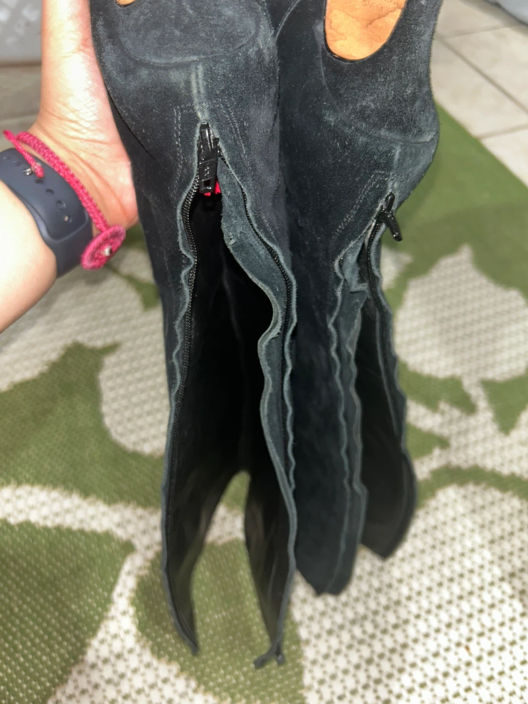 Ann Taylor Black Suede Boots - Size 5.5M - photo 3
