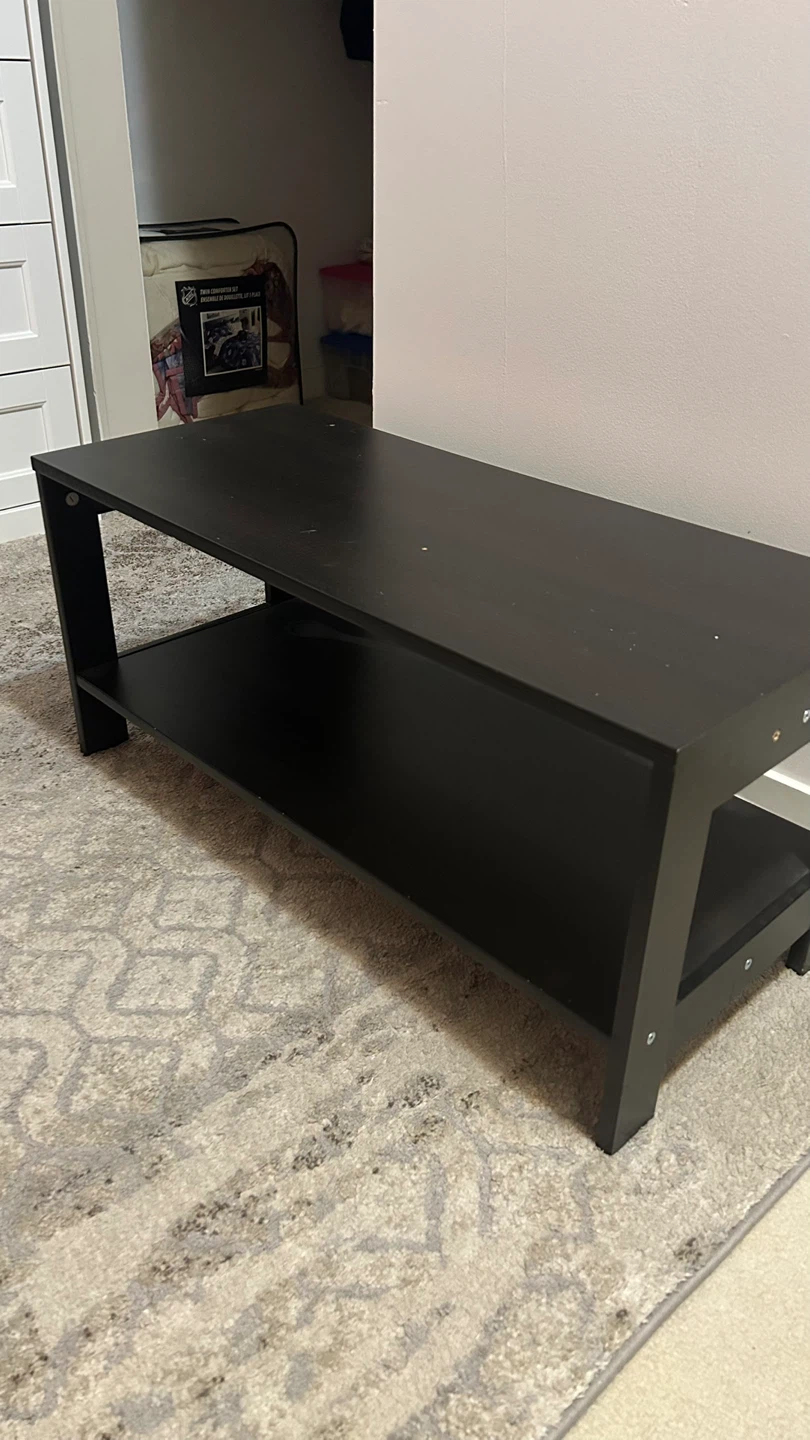 Black TV Stand/Bench - photo 2
