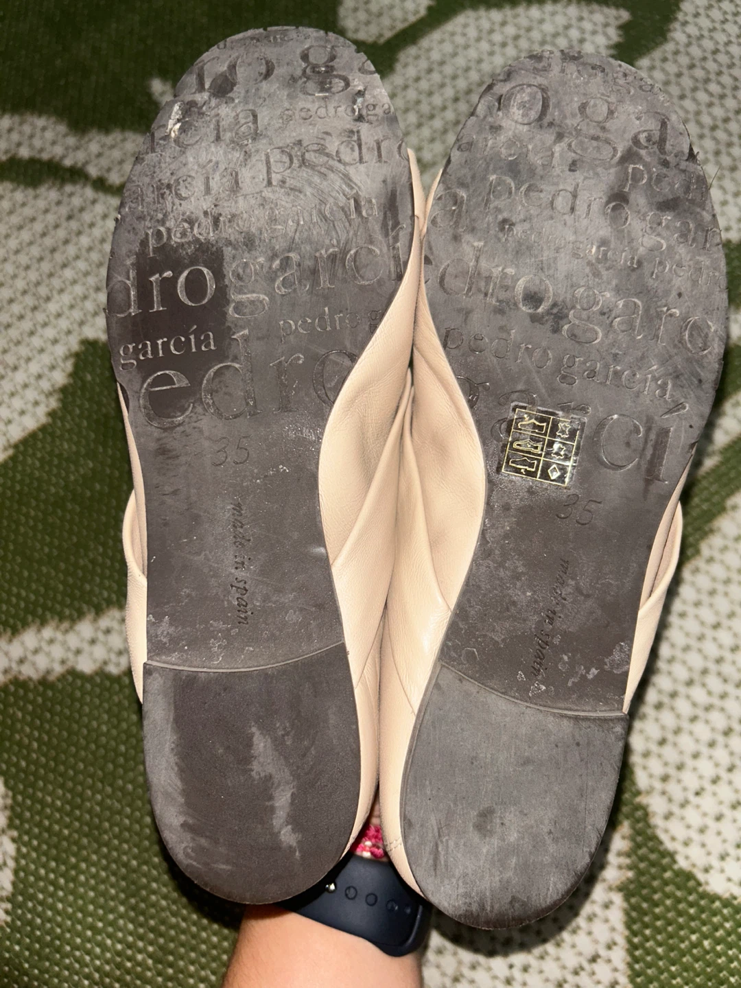 Pedro Garcia Beige Leather Ballet Flats Size 5 - photo 2