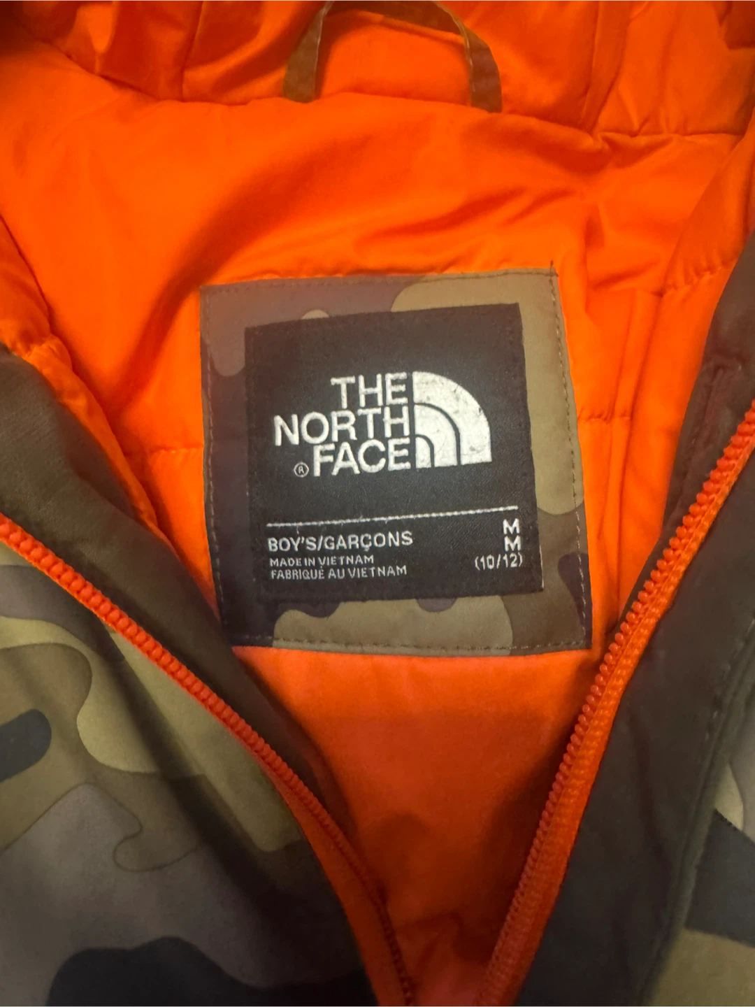 The North Face Boy's Camo Jacket - Size M (10/12) - photo 2