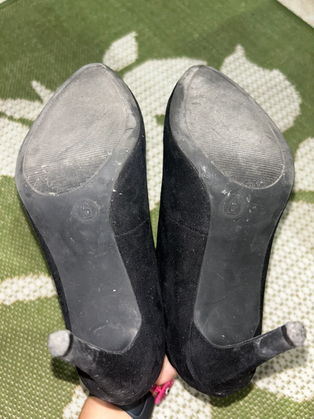 a.n.d Black Suede Heels - Size 6 - photo 2