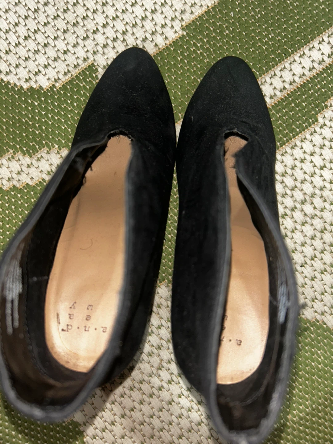 a.n.d Black Suede Heels - Size 6 - photo 3