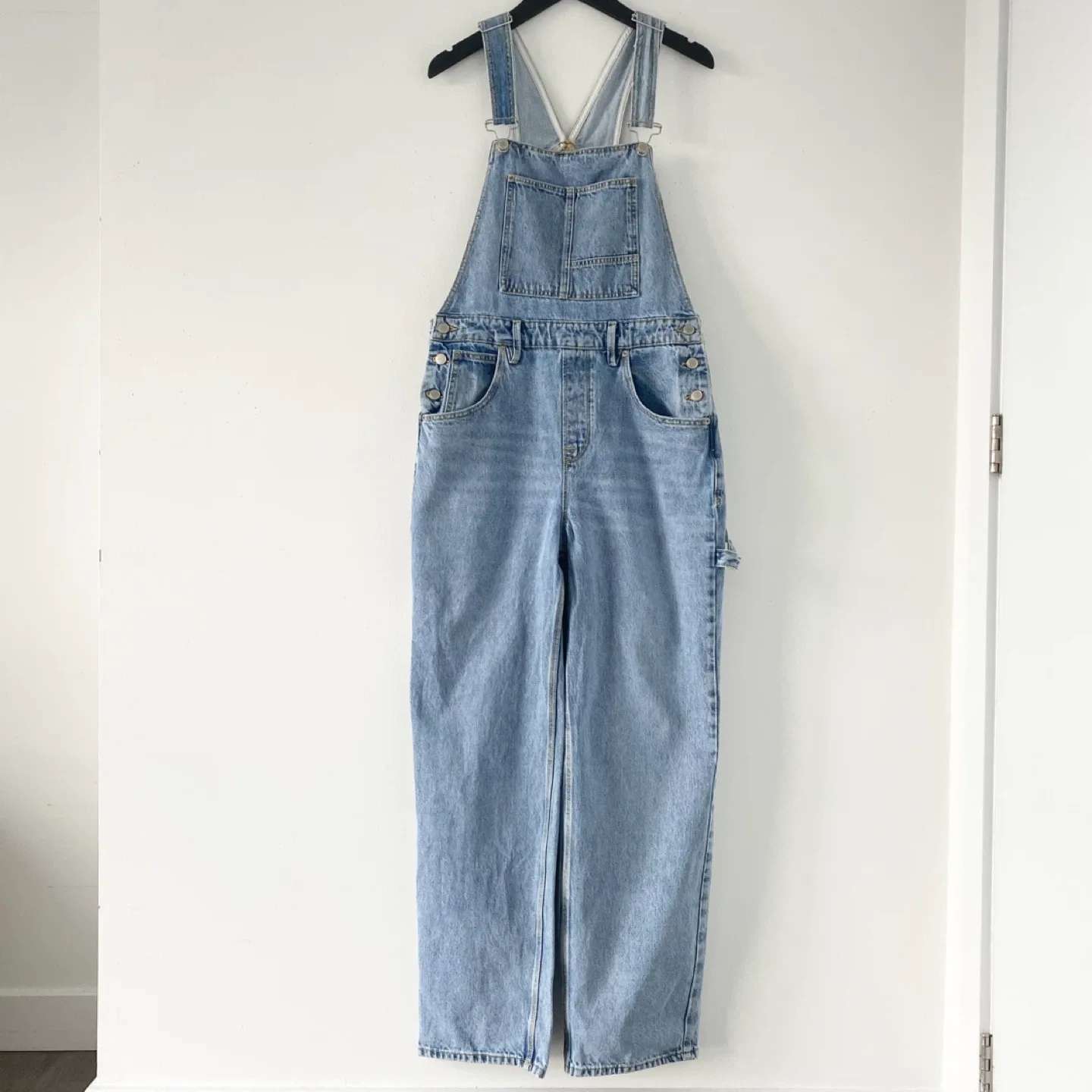Good American 90's Denim Overalls thumbnail