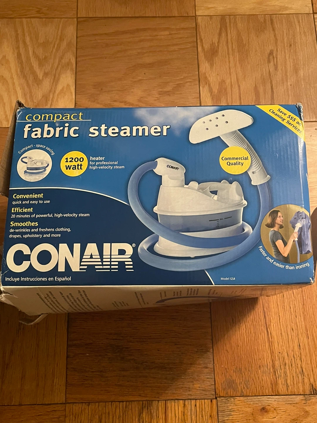 Conair Compact Fabric Steamer, Model GS4 - photo 2