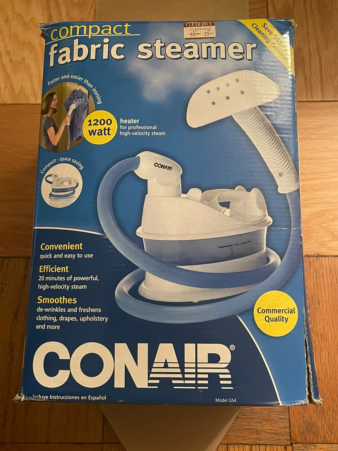Conair Compact Fabric Steamer, Model GS4