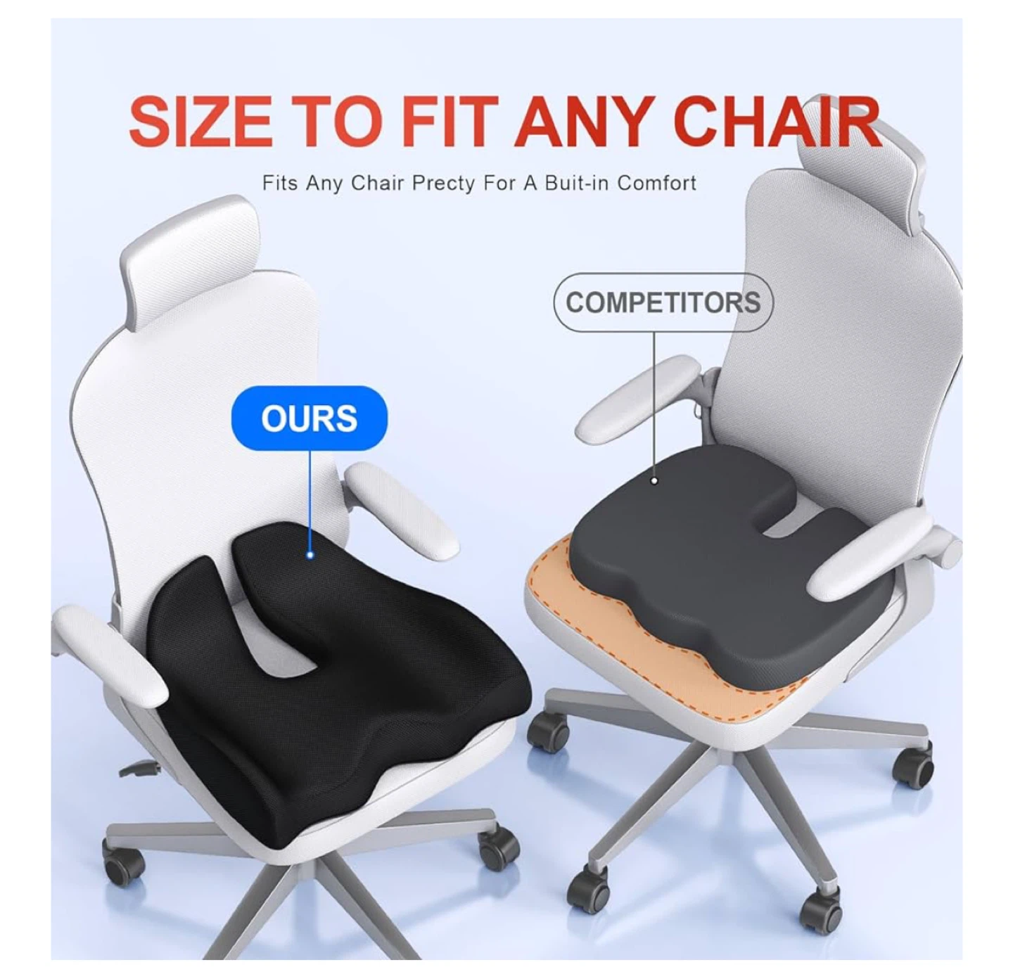 Benazcap Memory Foam Seat Cushion - photo 3